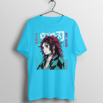 Anime Demon Slayer Tanjiro Printed Half Sleeve Round Neck T-Shirt