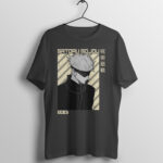 Anime JJK Satoru Gojo Printed Half Sleeve Round Neck T-Shirt