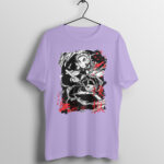 Anime Demon Slayer Rengoku Printed Half Sleeve Round Neck T-Shirt