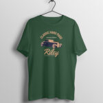 Men's Classic Riley Cars Printed Half Sleeve Round Neck T-Shirt