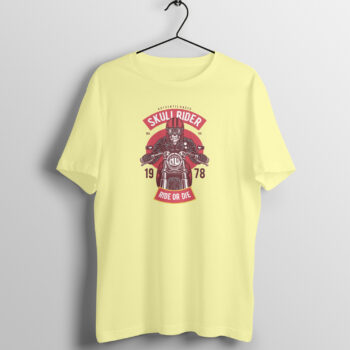 Men's 1978 Ride Or Die Bikes Printed Half Sleeve Round Neck T-Shirt