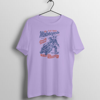 Men's Flat Track Bikes Printed Half Sleeve Round Neck T-Shirt