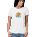 Women's Anime Girl Printed Half Sleeve Round Neck T-Shirt
