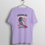 Men's Sports 1988 Skiing Printed Half Sleeve Round Neck T-Shirt