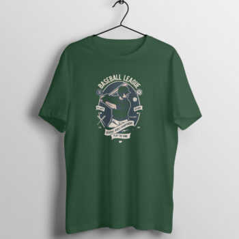 Men's Sports Base Ball League Printed Half Sleeve Round Neck T-Shirt