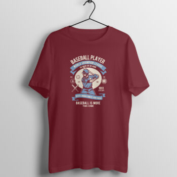 Men's Sports Base Ball League 2 Printed Half Sleeve Round Neck T-Shirt