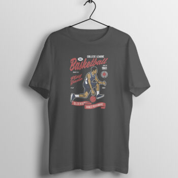 Men's Sports Basket Ball 3 Printed Half Sleeve Round Neck T-Shirt