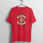 Men's Sports Born To Fight Printed Half Sleeve Round Neck T-Shirt