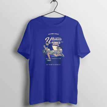 Men's Sports Ultimate Runner Printed Half Sleeve Round Neck T-Shirt