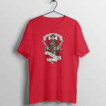 Men's Retro Cow Boy Printed Half Sleeve Round Neck T-Shirt