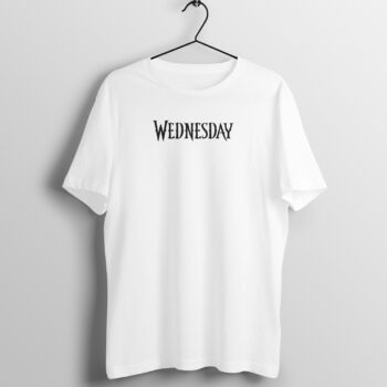 Men's Web Series Wednesday Printed Half Sleeve Round Neck T-Shirt
