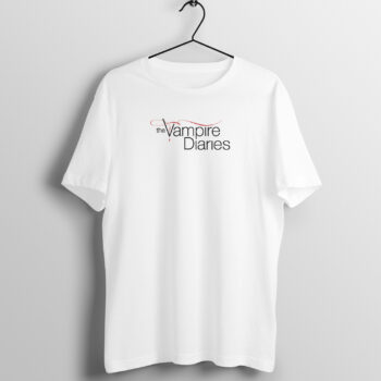 Men's Web Series Vampire Diaries Printed Half Sleeve Round Neck T-Shirt