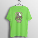 Men's Retro West Cow Boy Printed Half Sleeve Round Neck T-Shirt