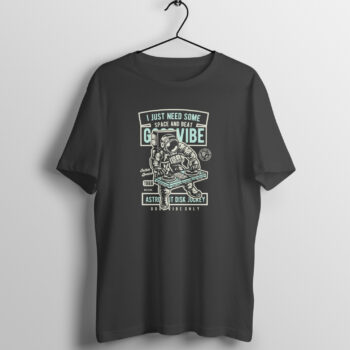 Men's Retro Good Vibe Printed Half Sleeve Round Neck T-Shirt