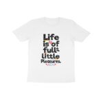 Kid's Little Pleasures Printed Half Sleeve Round Neck T-Shirt