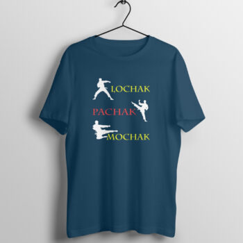Men's Lochak,Pachak,Mochak Printed Half Sleeve Round Neck T-Shirt