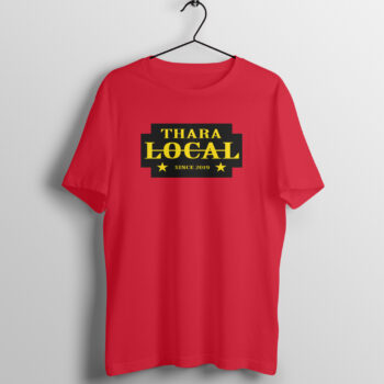 Men's Thara Local Dialogue Printed Half Sleeve Round Neck T-Shirt