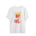 Men's Evil Dialogue Printed Oversized T-shirt
