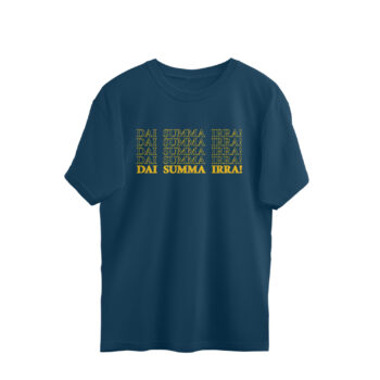 Men's Dai Summa Irra Dialogue Printed Oversized T-shirt