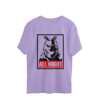 Anime All Might Tanjiro Printed Oversized T-Shirt