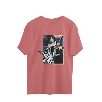 Anime Obanai Iguro Hashira Printed Oversized T-Shirt