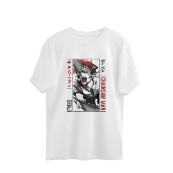 Anime Chainsaw Man Printed Oversized T-Shirt