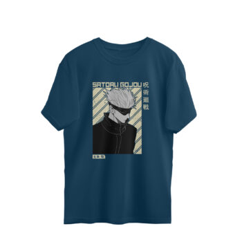 Anime JJK Satoru Gojo Printed Oversized T-Shirt