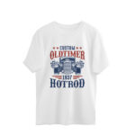 Men's 1937 Hot Rod Cars Printed Oversized T-Shirt