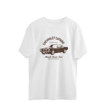 Men's Chevrolet Camaro Cars Printed Oversized T-Shirt