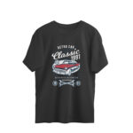Men's Classic 1991 Cars Printed Oversized T-Shirt
