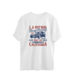 Men's 1974 LA Hot Rod Cars Printed Oversized T-Shirt
