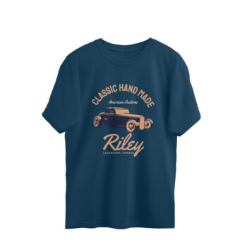 Men's Classic Riley Cars Printed Oversized T-Shirt