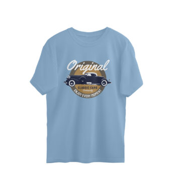 Men's Original Classic Cars Printed Oversized T-Shirt