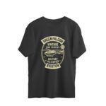 Men's Green Falcon Hunting Printed Oversized T-shirt