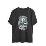 Men's Retro Ocean Adventure Printed Oversized T-shirt