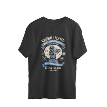 Men’s Sports Base Ball League 2 Printed Oversized T-shirt
