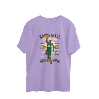 Men’s Sports Basket Ball 2 Printed Oversized T-shirt
