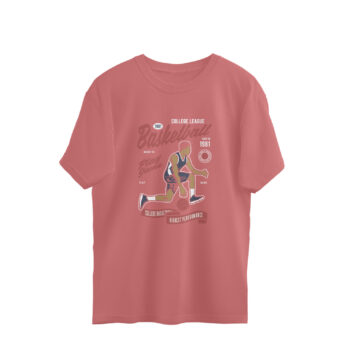 Men’s Sports Basket Ball 3 Printed Oversized T-shirt