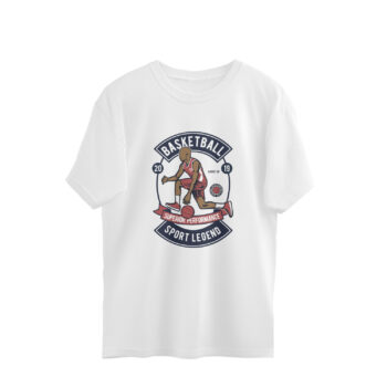 Men’s Sports Basket Ball 4 Printed Oversized T-shirt