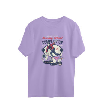 Men’s Sports Bowling Printed Oversized T-shirt