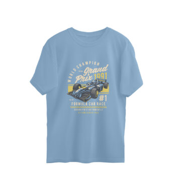 Men’s 1991 Grand Prix Cars Printed Oversized T-Shirt