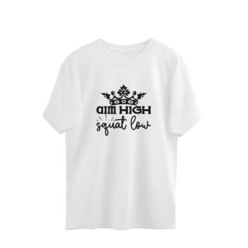 Men’s Fitness Aim High Printed Oversized T-Shirt