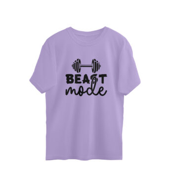 Men’s Fitness Burn Calories Printed Oversized T-Shirt