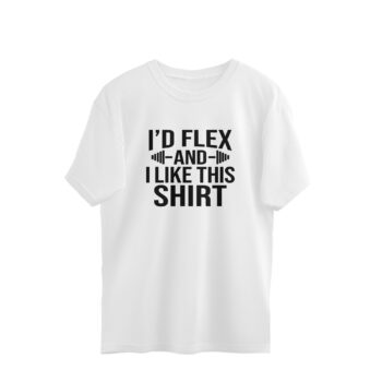 Men’s Fitness I’D Flex Printed Oversized T-Shirt