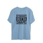 Men’s Fitness Straight Outta Shape Printed Oversized T-Shirt