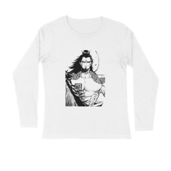 Anime  LU BU Record Of Ragnarok Printed Full Sleeve T-shirt For Men