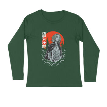 Anime Mikey Printed Full Sleeve T-shirt For Men