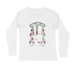 Men’s Retro Outlaw Skull Printed Full Sleeve T-shirt For Men