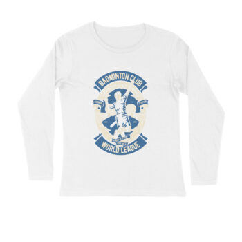 Men’s Sports Badminton Full Sleeve T-shirt