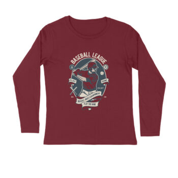 Men’s Sports Base Ball League Full Sleeve T-shirt